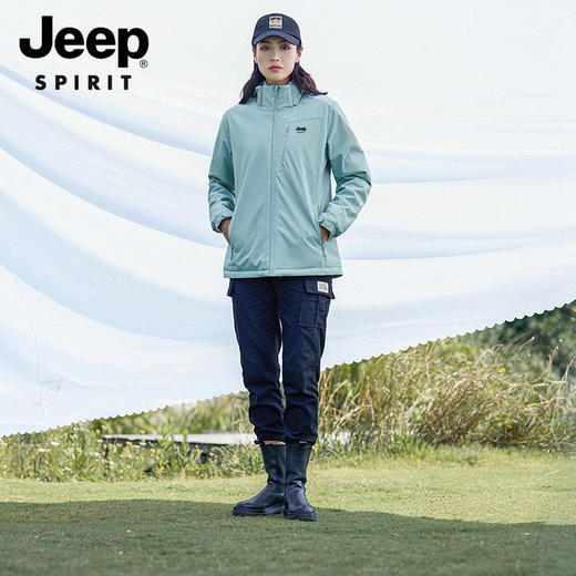 【亲肤摇粒绒 外防风内保暖】JEEP SPIRIT防风外套 商品图1