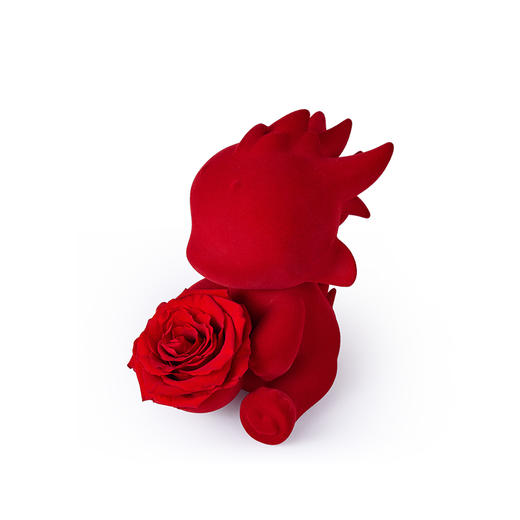 ROSEONLY诺誓 永生玫瑰 公仔系列 生肖特别款 抱抱龙 抱抱龙公仔 红色 金色 送朋友 送闺蜜 商品图1