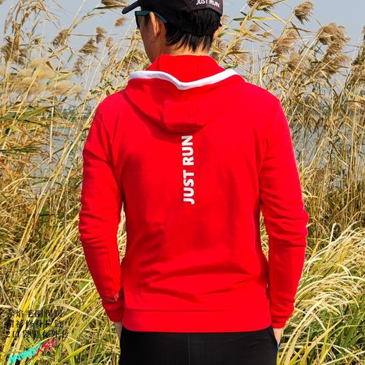 JINNMIX轻力赤焰男女修身毛圈保暖拉链帽衫卫衣运动外套 商品图1