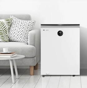 美菱BC/BD-143DTEB冷柜单温顶开玻璃面板 AI减霜 -40°超低温 白色