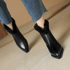 冬季新款，尖头真皮粗跟短靴YT-939-16 商品缩略图8