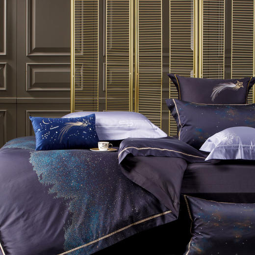 多喜爱 100S全棉色织提花六件套 星空仰望cs 商品图5