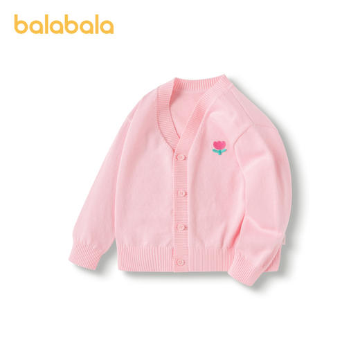 巴拉巴拉男童毛衣开衫秋冬新款女童宝宝针织衫小童上衣新年潮 商品图4