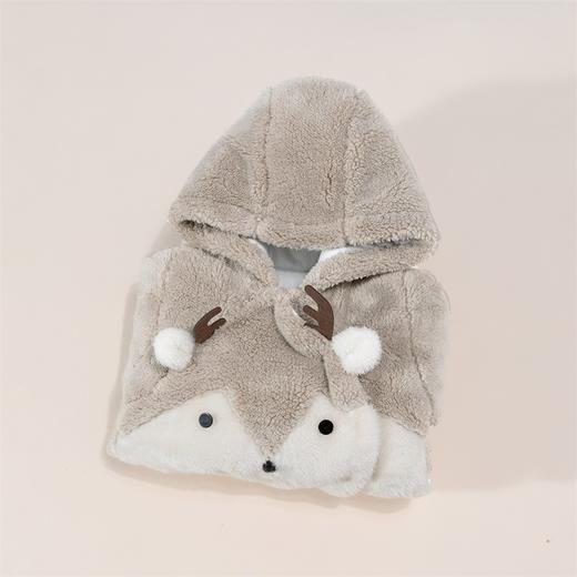 贝贝怡男女童连体衣新款睡衣冬装珊瑚绒宝宝哈衣连帽爬服加厚JB4CL003 商品图4