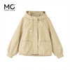 mc2连帽闪粉长袖夹克外套女2023秋季新款后背口袋设计感潮搭上衣 商品缩略图4