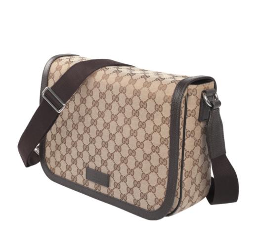 【新品到仓特惠秒】Gucci 古驰 男士经典褐色老花相机包/单肩包 11738 商品图1