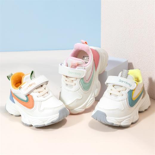 贝贝怡童鞋男女童运动鞋冬新款加绒休闲鞋中大童透气百搭ZB4CX003 商品图3