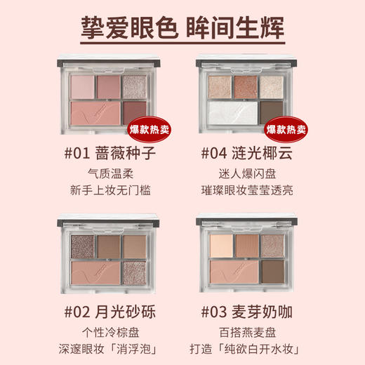 VEECCI唯资  绮梦五色眼影盘 5.2g 商品图3