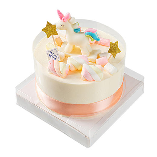 【4寸蛋糕】缤纷独角兽鲜奶蛋糕 商品图0