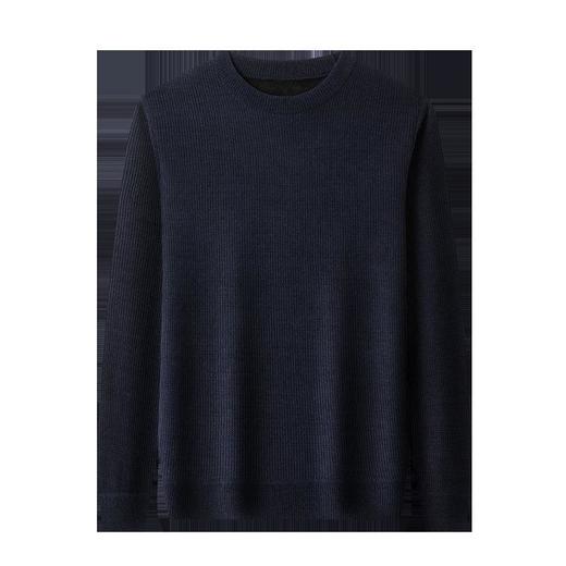 爆款加绒加厚长袖针织衫男士秋冬季新款保暖打底衫毛衣男 商品图4