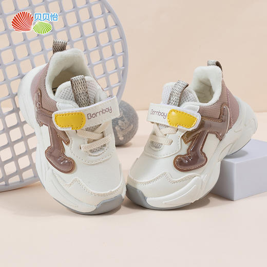 贝贝怡童鞋男女童运动鞋秋冬季新款透气休闲鞋百搭加绒老爹鞋ZB4CX005 商品图10