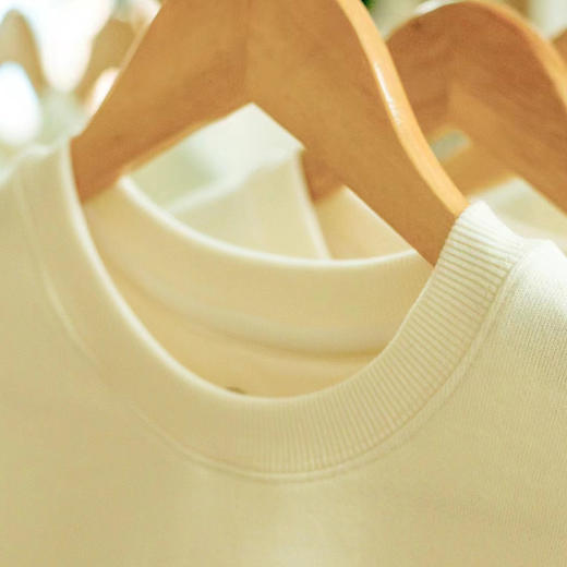 素道有机棉本白色卫衣/休闲针织圆领衫（中通或申通快递）| 公平贸易*Hoodies & knitwear| Fair Trade 商品图7