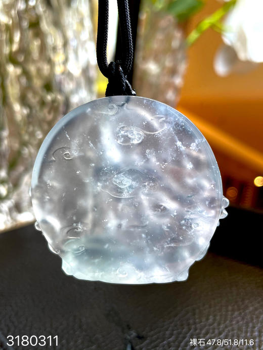 玻璃种水月观音挂坠【3180311】具体价格微信咨询 商品图7