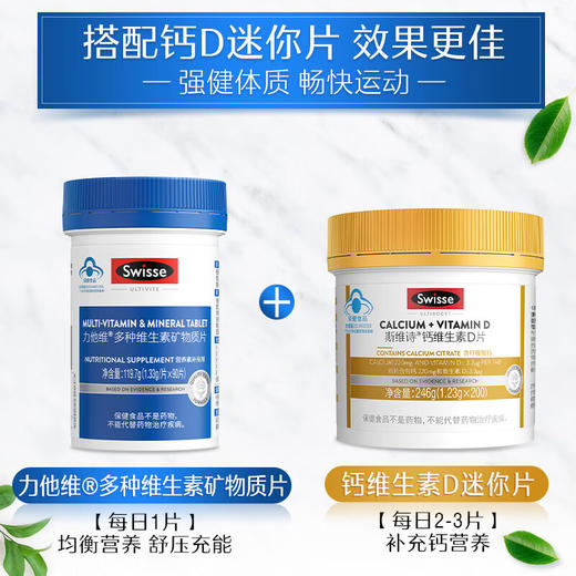 斯维诗Swisse 力他维多种复合维生素 （男性） 90片每瓶保健品 商品图6