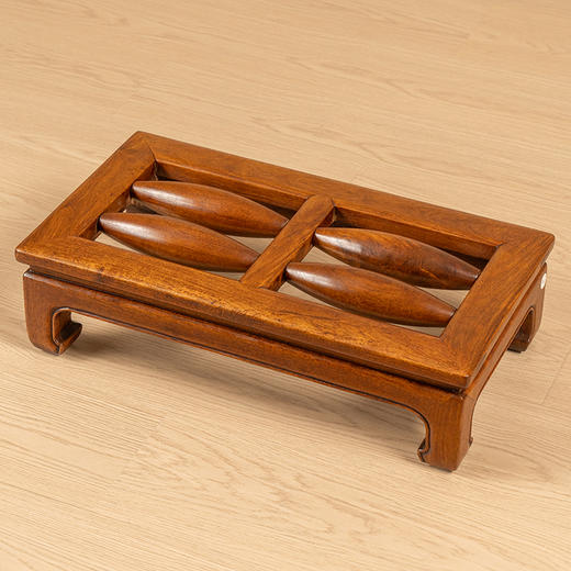 二十世纪 黄花梨束腰马蹄腿滚凳 商品图1