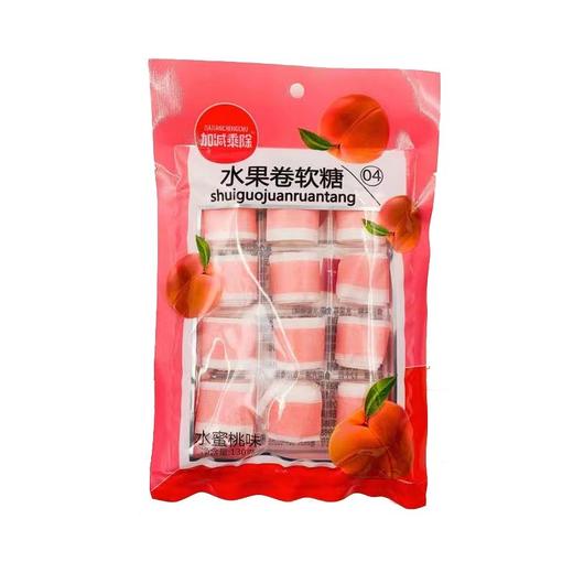 加减乘除 水果卷软糖(水蜜桃味) 128g/包 商品图0