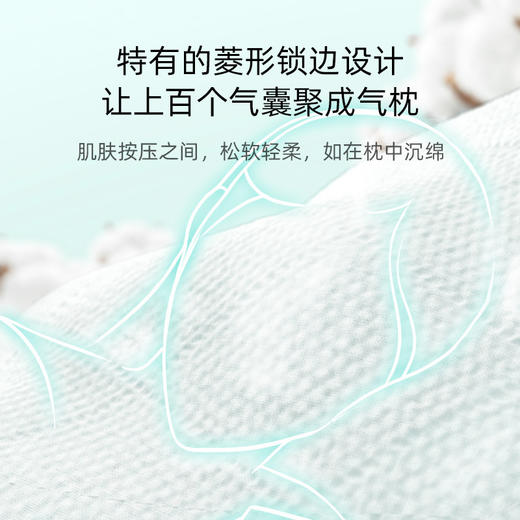 「4层加厚！6包装」植护气垫纸巾悦色蓝四层抽纸6大包居家日用擦手餐巾面巾纸 商品图2
