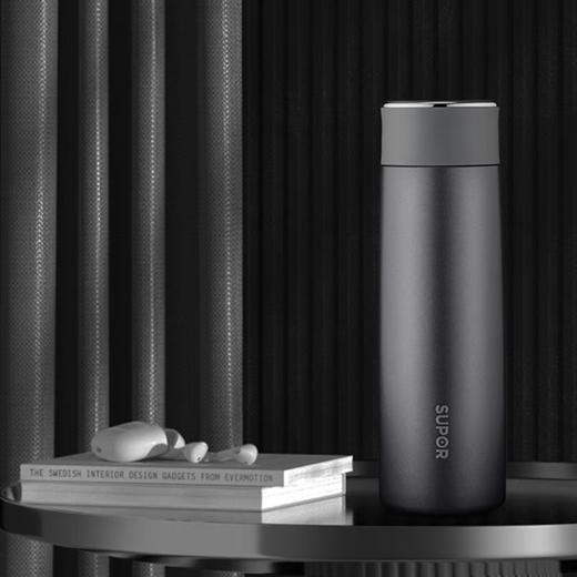 苏泊尔智晓系列KC43HW10智能保温杯430ML晶石白/晶石黑 商品图3