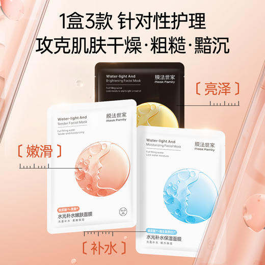【补水季丨￥79/50片】膜法世家水光保湿亮嫩面膜组合50片装 商品图1