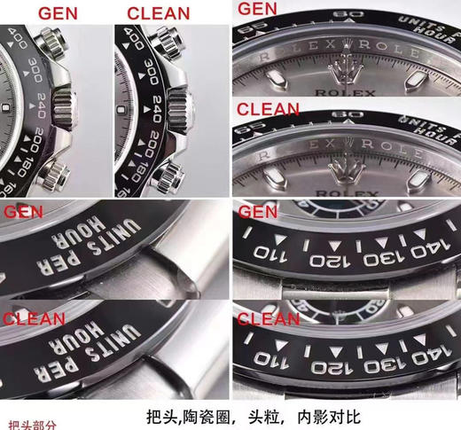 C厂灰迪通拿真假对比评测复刻手表一比一手表n厂c厂zf厂vs厂clean厂noob厂广州手表测评 商品图1