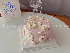 小清新花朵生日蛋糕