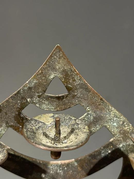 青铜火焰型三叉烛台共三件，顺丰包邮 商品图12