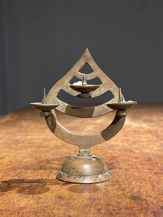 青铜火焰型三叉烛台共三件，顺丰包邮 商品图5