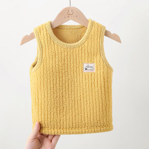 【两件/69.9！】儿童保暖背心加绒加厚秋季冬季秋冬女男马甲法兰绒宝宝童装，保暖又舒适，时尚又可爱，给孩子一份温暖的关爱。ry 商品图2