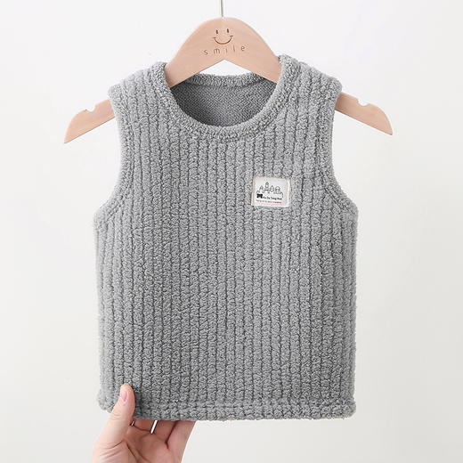 【两件/69.9！】儿童保暖背心加绒加厚秋季冬季秋冬女男马甲法兰绒宝宝童装，保暖又舒适，时尚又可爱，给孩子一份温暖的关爱。ry 商品图5