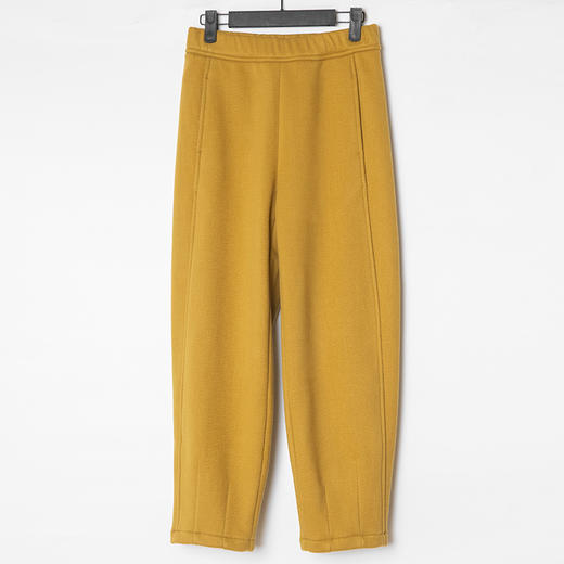 斜纹加绒软毛绒感锥形裤女 商品图4