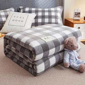 纯色牛奶绒毛毯床上用品双面法兰绒加厚珊瑚绒空调毯子宿舍盖毯