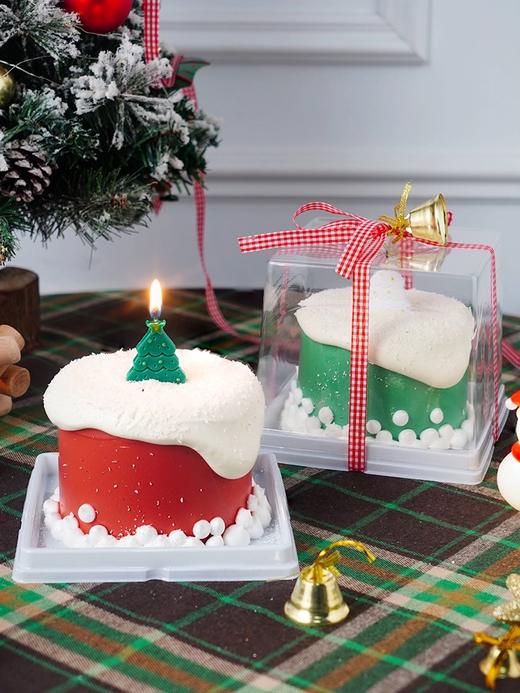 圣诞主题M款  12月圣诞树蜡烛小小蛋糕（下单请备注红色或者绿色） 商品图2