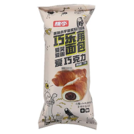 桃李巧克力味夹心巧乐角面包75g 商品图0