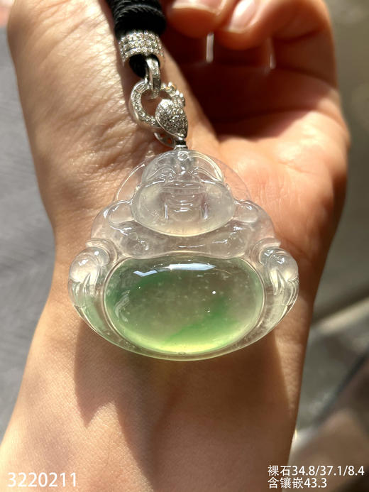 高冰飘翠佛公吊坠【3220211】具体价格微信咨询 商品图1