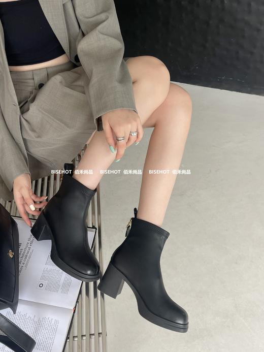 新品女士加绒粗跟防水台矮靴962B35526（W） 商品图4