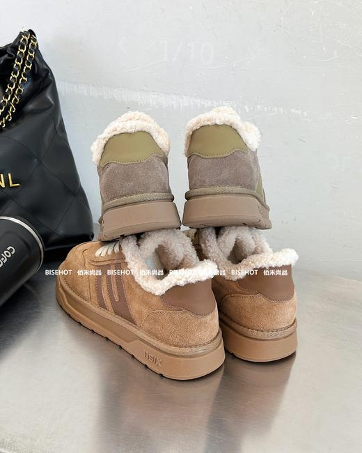 新品女士磨砂牛皮加绒厚底雪地靴938B35550（W） 商品图8