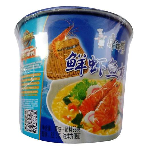 康师傅 桶面鲜虾鱼板桶面 101g/桶 商品图1