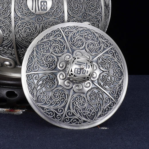 子佩集S999银【花丝福字】提梁壶小茶壶公道杯摆件茶杯摆件茶具套装【BX0020648】【BXYL002058503】【BXYL001027203】【BXYL001027303】2311 商品图4