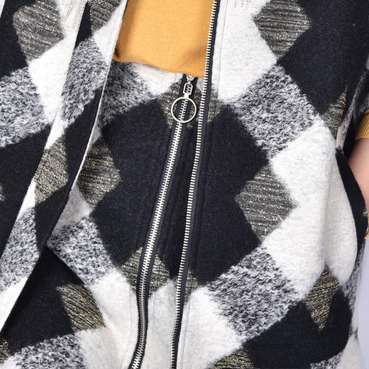 圣三利女装新秋冬短款格子半身裙 半裙SL321B06 商品图2