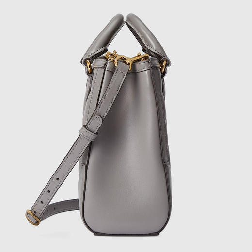 GUCCI 古驰 女士 GG Matelassé系列 皮革迷你提挎包 灰色 728309 UM8HG 1563 商品图1