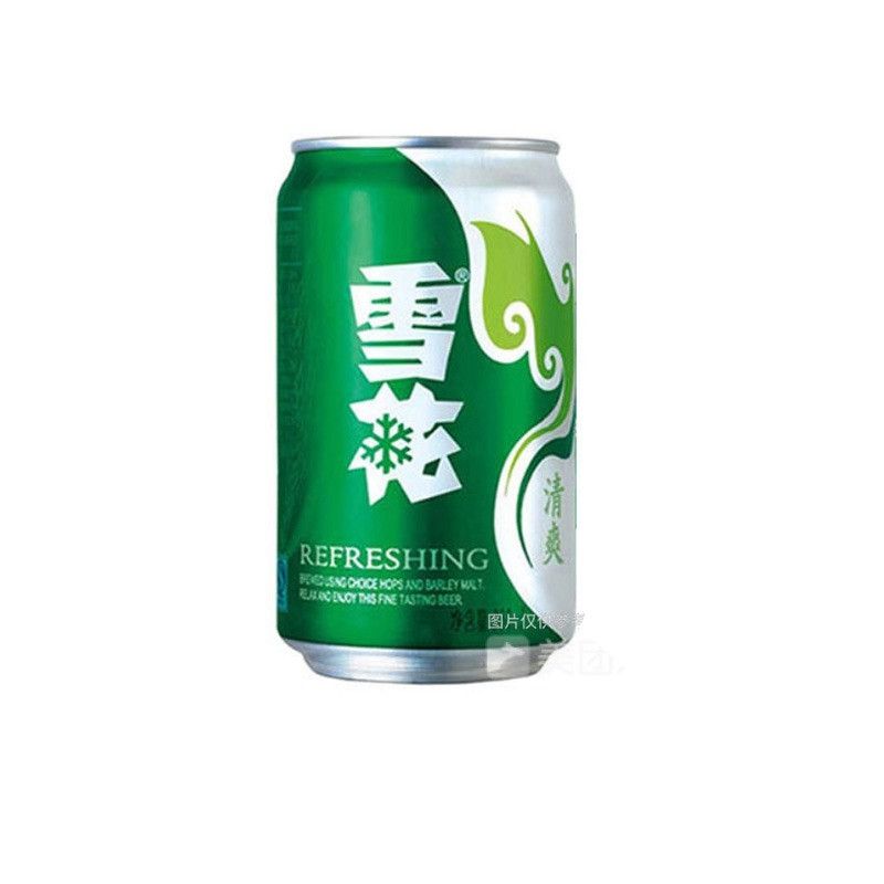 雪花清爽听330ml