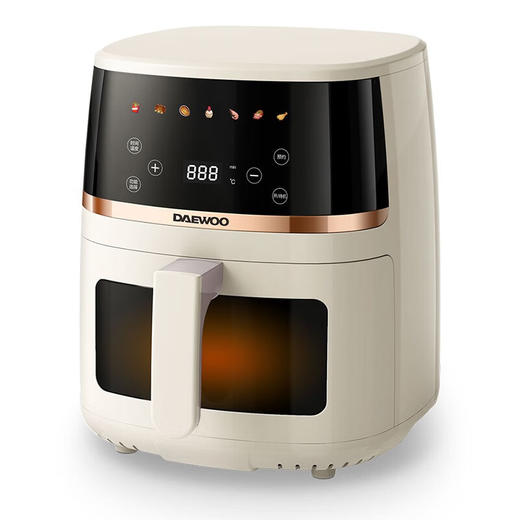 大宇（DAEWOO） 多功能家用5L大容量电炸锅可视智能触控空气炸锅DYKZ-5013E 商品图3