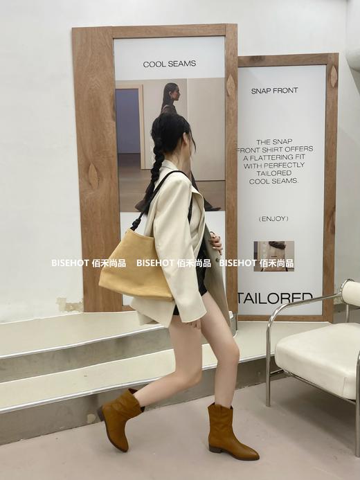 新品女士单层尖头矮帮骑士靴962B35542（W） 商品图7