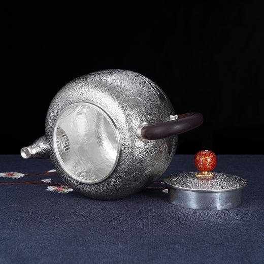 子佩集S999银【山林神秀】锤纹提梁壶小茶壶公道杯摆件茶具套装【HY005】【HY006】【HY007】2311 商品图8
