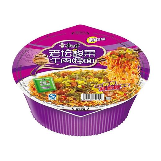 康师傅老坛酸菜牛肉面拌面160g 商品图0