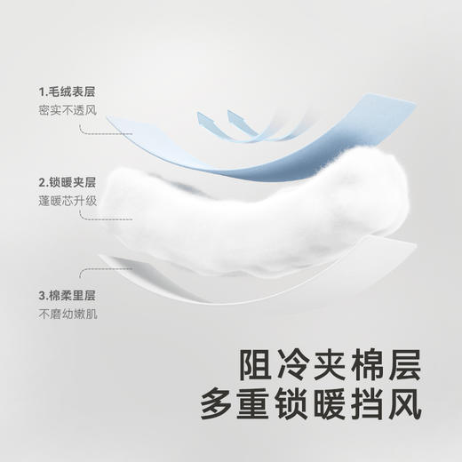 英氏童装男宝宝夹棉外套加厚保暖冬装外套 商品图2