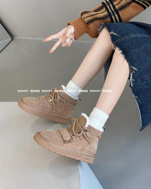 新品高帮女士磨砂牛皮高帮雪地靴938B35551（W） 商品图3