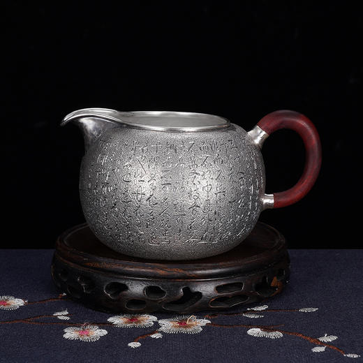 子佩集S990银【君子爱莲】提梁壶小茶壶公道杯摆件茶具套装【HY001】【HY002】【HY003】原创作品2311 商品图11