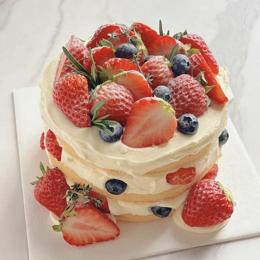 少奶油低脂款 草莓生日蛋糕 商品图0