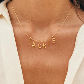 北京仓｜Agapee-博主同款-LETTER-字母 24K镀金 吊坠（需搭配同系列链条佩戴）［法国设计师］